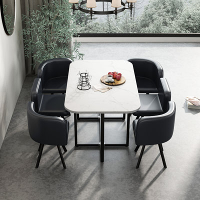 Mercury Row Biondo 5 Piece Dining Set Reviews Wayfair